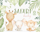 Safari Baby Aquarela Kit Digital