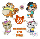 Kit Digital 44 Gatos Png