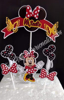 Arquivo Topo De Bolo Minnie Vermelha