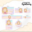 Arquivo Etiqueta Escolar Menina Loira 1 Studio Pdf Png Dxf
