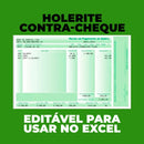 Holerite Contra-cheque Editável No Excel + Recibo