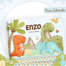 Encadernação Baby Dino Colorido - Arquivo Digital