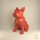 Bulldog Francés- Archivo Digital Papercraft Papel  Pdf