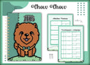 Caderneta Vacina Pet Chow Chow Macho -arquivo Digital