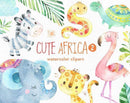 Kit Digital África Safari Aquarela 29