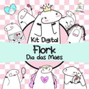 Kit Digital Flork Dia Das Mães Sem Fundo  Arquivos Png