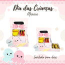 Kit Dia Das Crianças Polvinho Menina - Arquivo Digital