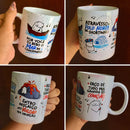 Estampa Caneca Por Você Eu Bebo O Mar De Canudinho Atravesso