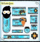 kit etiqueta escolar GAMES