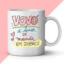 Estampas Canecas Avós Vovó Vovô Frases Coloridas Sublimação