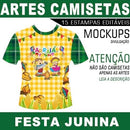 Pacote Artes Camisetas Sublimação Total Festa Junina Mockups
