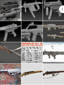 Pack Stl Armas Decorativas E Airsoft Para Impressão 3d