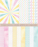 Kit Digital Circo Rosa Em Aquarela Ilustrações Png Scrapbook