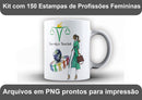 150 Artes Estampas Profissões Femininas Png Para Camisas