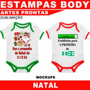 Pacote Artes Body Natal Sublimação 70 Estampas Mockups