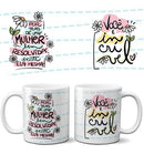 Estampas Dia Da Mulher Frases Coloridas Canecas Mulheres Png