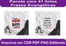Estampas Com Frases Evangélicas Para Sublimação