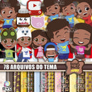 Kit Digital Luccas Neto Afro Negro + Fontes Sugeridas