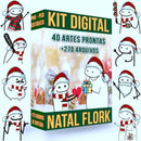 Pack Com 40 Artes Para Canecas Flork Natal + 270 Arquivos