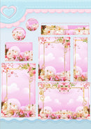 Arquivo Etiqueta Escolar Floral 7 Studio, Pdf, Png E Dxf