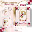Agenda Alfabeto Vermelho E Rosa - Arquivo Digital