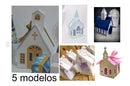 Pack de Arquivo de Corte Caixas Igreja 5 Modelos - Studio