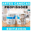 Estampas Profissões Canecas Editáveis