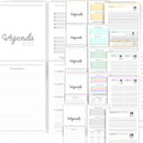 Combo Encadernação Agendas Miolos Agendamentos Livro Caixa