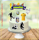Topper Topo Para Bolo Personalizado Festa Copa Do Mundo