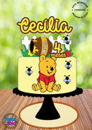 Arquivo De Corte Topo De Bolo Ursinho Pooh Pote De Mel