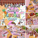 Kit Digital Florks Coelhinos Páscoa 2023 Mimos Para Corte