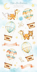 Kit Digital África Safari 33 Balão De Ar E Animais Safari