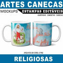 Estampas Canecas Religiosas Mockups Religião Corel Png