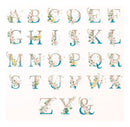 Alfabeto Floral Png Gold & Blue Flores Lettering Letras