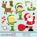 Natal Kit Digital Scrap Personalizado Digital Arquivo 42