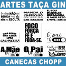 Estampas Taça Gin Copo Chopp Editáveis Canecas Sublimação