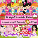 Kit Digital Fazendinha Menina
