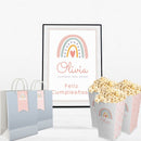 Kit Arco Iris +invitación De Regalo. Editable. Cumpleaños