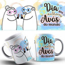 Pacote Artes Canecas Dia Dos Avós Flork Mockups Estampas