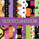 Kit Digital Halloween Dia Das Bruxas Scrapbook Arquivo Png