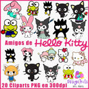 Kit Digital Amigos De Hello Kitty