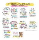 Estampas Dia Das Mães Kit Digital Sublimação Pandoca Frases