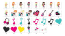 Kit Digital Girl Rock Band - Banda De Rock Menina