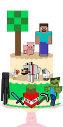 ARQUIVO CORTE SILHOUETTE TOPO CAMADAS MINECRAFT