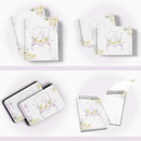 Arquivo Encadernação Baby Floral Borboleta Monograma - papel amado
