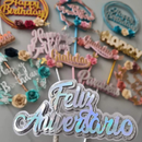 Arquivo Combo Topos de Bolo Coringas: Feliz Aniversário, Parabéns, Happy Birthday