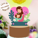 Arquivo dia das mães topo de bolo mãe menina