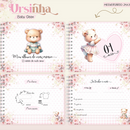 Arquivo Combo Encadernação Baby Ursinha Rosa