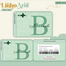 Arquivo Combo Encadernação Baby Linho Verde Alfabeto