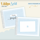 Arquivo Combo Encadernação Baby Linho Azul Alfabeto